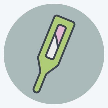 icono mercurio. relacionado a residuos clasificación símbolo. color compañero estilo. diseño editable vector