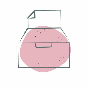 Icon Paper. related to Waste Sorting symbol. Color Spot Style. design editable vector