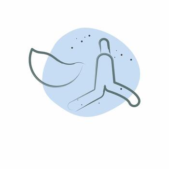 Icon Organic. related to Waste Sorting symbol. Color Spot Style. design editable vector