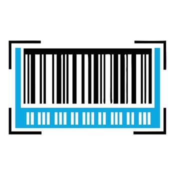 Modern Barcode Illustration Scan Code Product Symbol Design vector