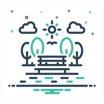 Mix icon public-spaces vector