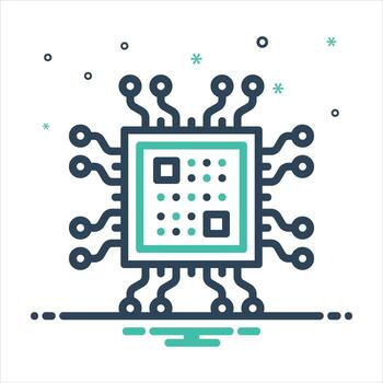 Mix icon embedded-devices vector