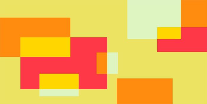 Colorful geometric background, geometric pattern texture, random square shape pattern, abstract pixels with yellow, orange, and red colors vector
