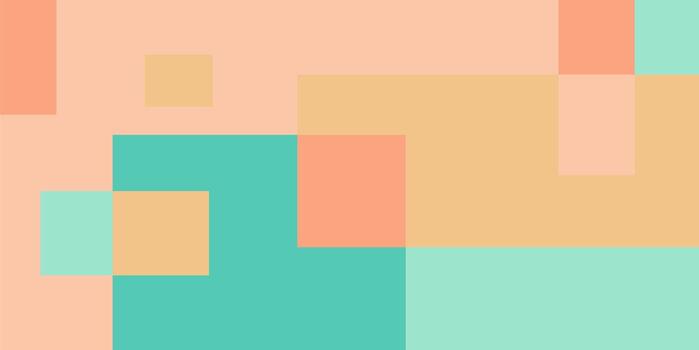 Colorful geometric background, geometric pattern texture, random square shape pattern, abstract pixels with pastel colors vector