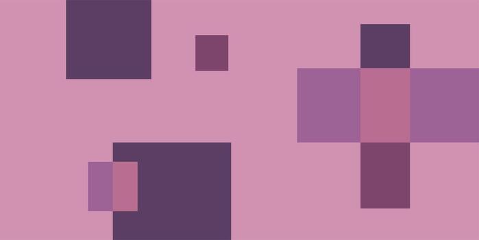 Colorful geometric background, geometric pattern texture, random square shape pattern, abstract pixels with gradation of purple colors vector