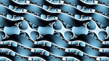 Erkundung von abstrakt Muster mit wirbelnd Formen und dynamisch Farben im ein visuell fesselnd Design video