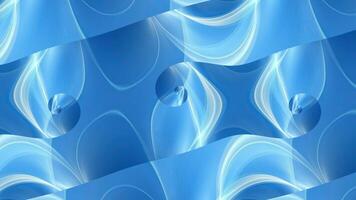 bellissimo blu astratto onde creare un' ipnotizzante visivo Esperienza nel un' sereno ambiente video