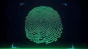 Biometric Fingerprint Scan Technology for Secure Digital Access video