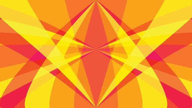 Abstract background with overlapping propeller beams in orange tones. vector