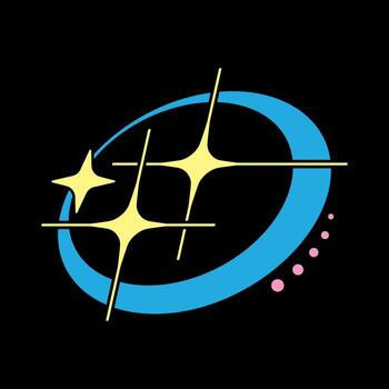 y2k streetwear star arrow shapes logo icons. suitable to abstract background, banner, pattern, poster, infographic, flyer vector