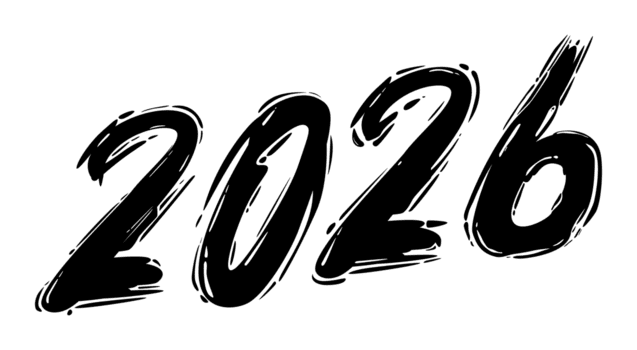 2026 design illustrazione, artistico, semplice, piatto, memorabile e occhio cattura, può uso per calendario disegno, infografica, contenuto, sito web, calendario disegno, notizia, o grafico design elemento png