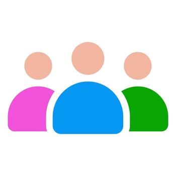 vistazo icono conjuntos símbolo de grupo de personas para tu web sitio diseño, logo, aplicación, ui diseño. usuario icono, silueta aislado en blanco antecedentes. vector