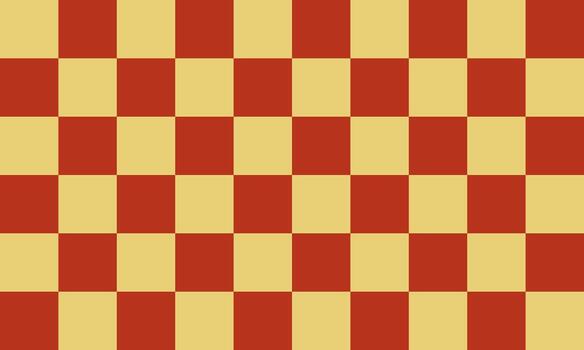 Checkered pattern background with red and yellow color. vector