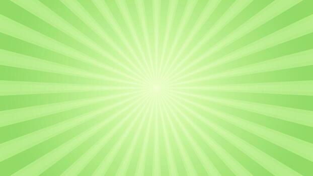 Simple Vibrant Green Spiral Rays Horizontal Background Pattern vector