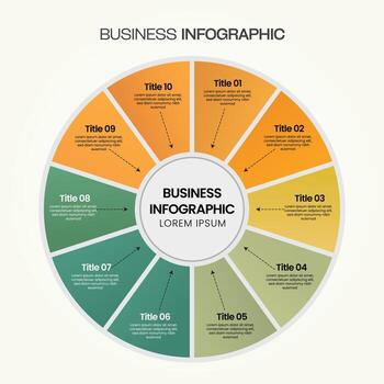 Business Infographic A Comprehensive Guide to Circular Diagram Presentations vector