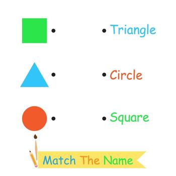 learning for children to match names with objects vector