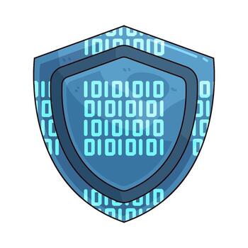 ilustración de un seguridad código vector