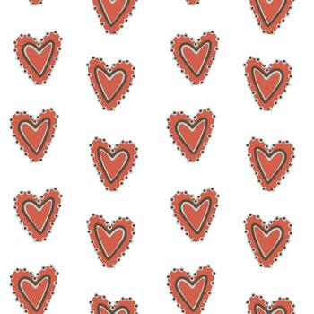 pan de jengibre Galleta corazón modelo con rojo Formación de hielo para san valentin decoración y envase vector