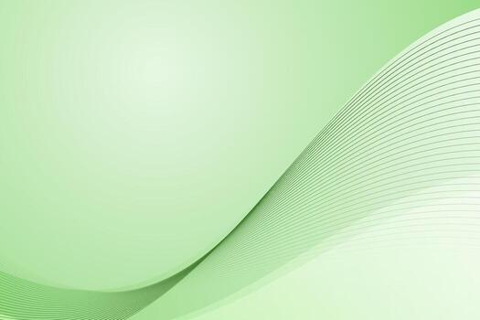 Abstract green wave design with stripe pattern vector