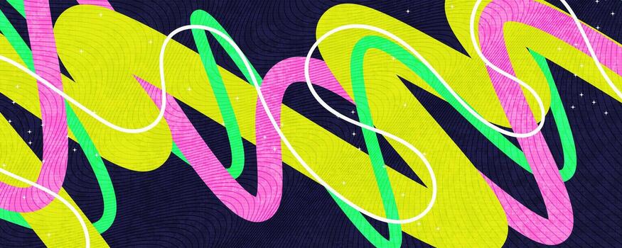 Vibrant and Dynamic Background with Colorful Lines and Texture Effects in Pop Art Style vector