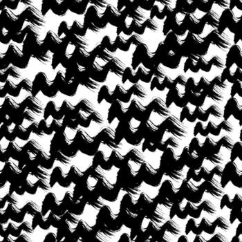 moderno sin costura modelo con negro ondulado grunge cepillo golpes en resumen formas en antecedentes vector