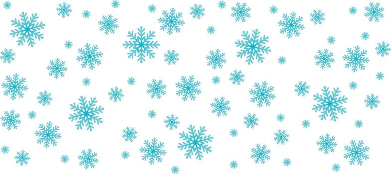 Snow falling background, snowflake pattern, winter icon set, illustration, design resource vector