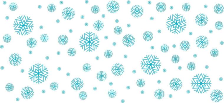 Snowflake icon set, snow falling, winter pattern, illustration, graphic design resource vector