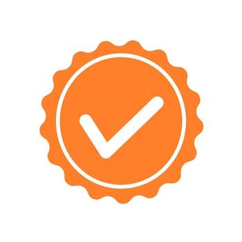 Verification icon or accepted icon. vector