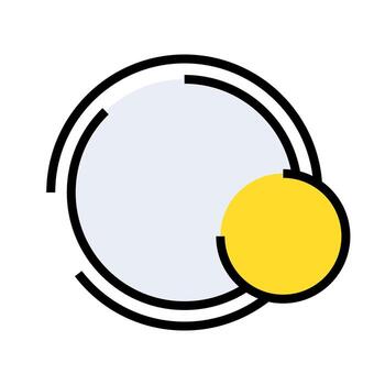 Futuristic Circle ui Element. Modern Circular Interface Frame Design. SciFi Circle Graphic Overlay Template. vector