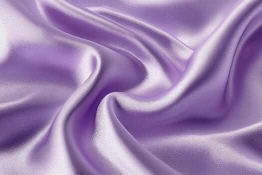 close-up of shimmering vibrant lavender, medium light shade of blue-magenta, lenurple, silk or satin fabric in bright light, showing the play of light and shadow and reflecting light photo