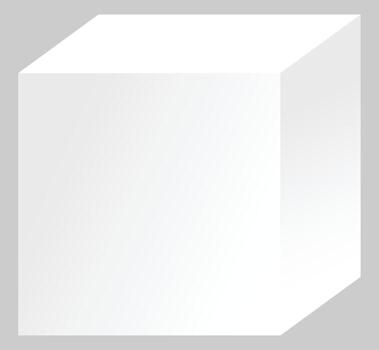 uno blanco cubo podio ganador plataforma o producto monitor vector