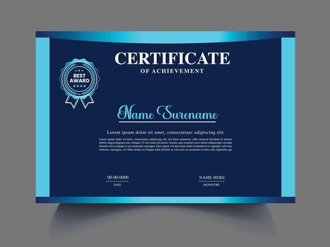 nice unique certificate design idea vector