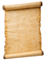 pergamino Desplazarse antiguo papiro aislado png