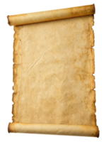 pergamino Desplazarse antiguo papiro aislado en transparente png