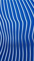 Smooth 3D animation of flowing white lines on a vibrant blue background. Abstract motion design, ideal for modern, tech, or futuristic themes. Seamless and elegant visual. video