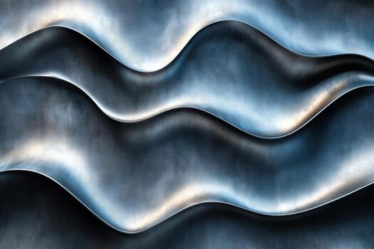 Abstract wave background with metallic waves photo