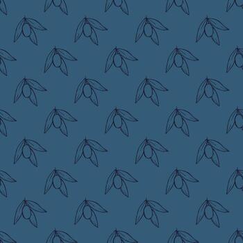 sin costura modelo con aceituna ramas para decorativo imprimir, envase papel, saludo tarjetas, fondo de pantalla y tela impresión modelo vector