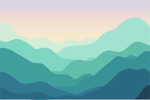 Abstract Mountain Landscape UI Background vector