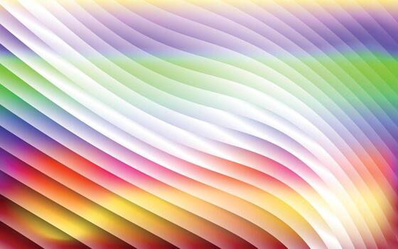 smooth ribbed glass holographic gradient with luminous pastel tones, abstract decorative background for modern digital art, web, and print creative projects vector