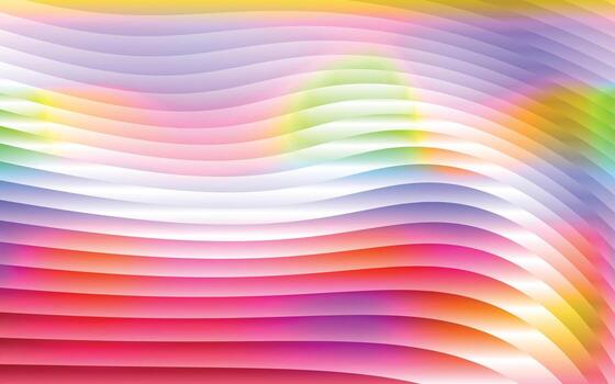 bright holographic pastel glass ribbed background with smooth gradient blend, modern abstract texture for digital design, print, and contemporary creative artworks vector