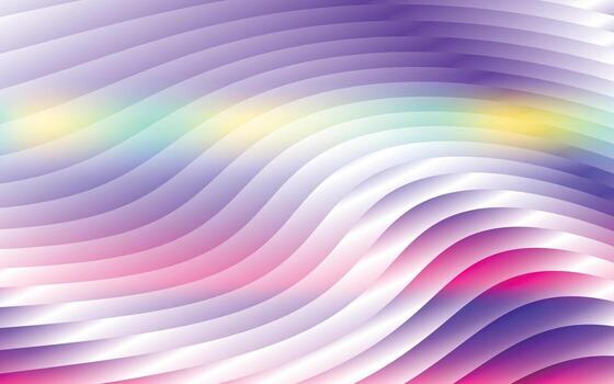 glossy holographic abstract background with smooth ribbed glass textures, vibrant luminous gradients for modern creative projects, web, and print design vector