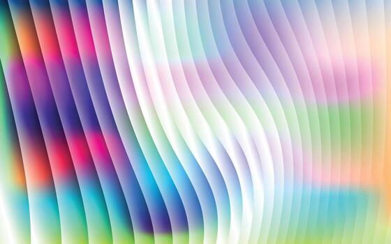 luminous holographic gradient glass ribbed texture with smooth pastel colors, modern abstract background for creative design, digital, and print artworks vector