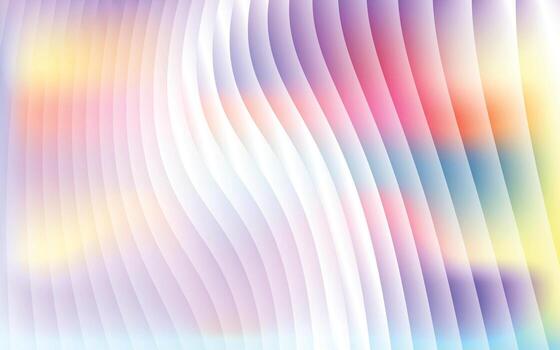 smooth luminous pastel holographic glass background with ribbed gradient shapes, elegant modern abstract texture for creative design, print, and digital artworks vector