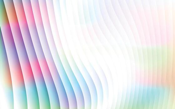 luminous vibrant gradient glass texture with ribbed curved shapes, pastel holographic abstract background for stylish creative design, web, and print artworks vector