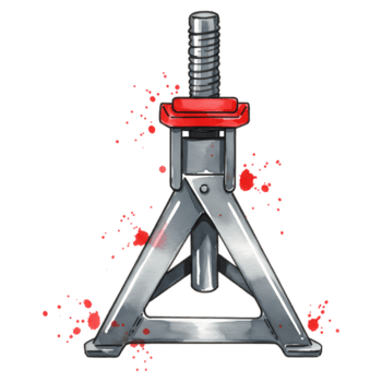 Due veicolo supporto sta uno rosso e uno argento con regolabile altezza su un' pianura sfondo mostrato su trasparente sfondo png