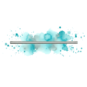 un&#39; metallico bar attraverso un&#39; spruzzo di ciano acquerello dipingere contro un&#39; pianura, solido colore tela Visualizza scena su trasparente sfondo png