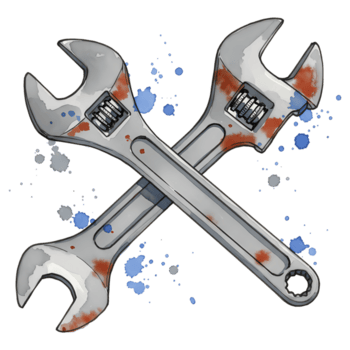 A metal vise with a screw mechanism and handle, presented against a plain surrounding area view object on transparent background png