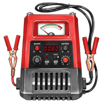 un' alzavola e grigio torcia elettrica con un' maniglia e pulsanti su un' trasparente vistoso acquerello stile design la zona su trasparente sfondo png