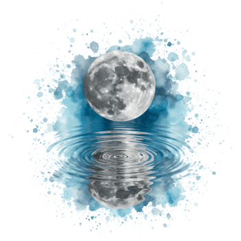 un lleno Luna con visible cráteres y un brillante resplandor rodeado por pixelado bordes y color lugares en transparente antecedentes png