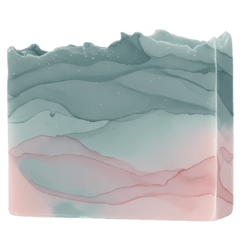 en rektangulär blockera med skiktad pastell färger liknar vågor och en texturerad topp kant är synlig på transparent bakgrund png